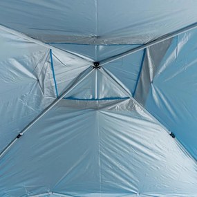 Сгъваема шатра Muhler 1006066, 3x3 м, Висока 2.4 м, Бързо разгъване POP UP, Син