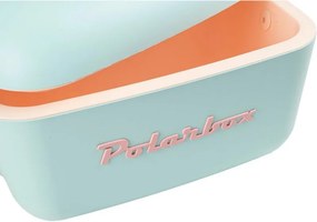 Хладилна чанта Polarbox Classic, 12 литра, AIRPOP полистирол, 5-15C до 24 часа, Класическа кожена каишка, Син/Розов