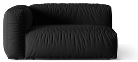 Черен модул за диван (ляв ъгъл) Martina – Micadoni Home