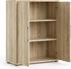 Модулна библиотека от дъбов декор в естествен цвят 89x113 cm Prima – Tvilum