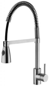Стоящ смесител за кухня, Inter Ceramic, ICF 7106012 7313, с изтеглящ душ