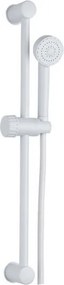 Душ комплект бял с тръбно окачване