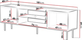 ТV шкаф Lucca 2D-Mauro