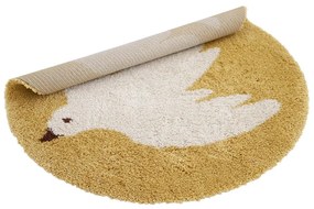 Детски килим в цвят жълта охра ø120 cm Bohemian Bird Miel – Nattiot