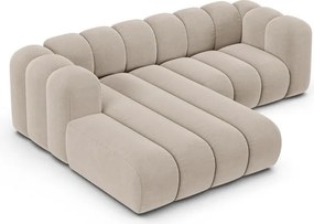 Бежов ъглов диван (ляв ъгъл) Lupine – Micadoni Home