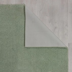 Зелен килим от рециклирани влакна подходящ за пране 160x230 cm Fluffy – Flair Rugs