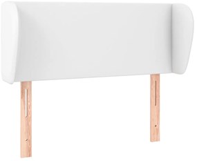 3116937 vidaXL Горна табла с уши, Бяла, 83x23x78/88 см, изкуствена кожа