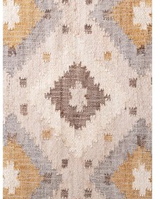 Кремав ръчно изработен ютен килим 200x300 cm Roya Imani – Elle Decoration