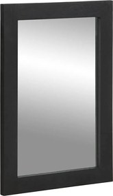 4017679 vidaXL Огледало за баня, черно, 50x70x2,5 см, инженерно дърво и месинг