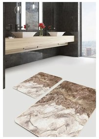 Кафяви изтривалки за баня в комплект от 2 бр. 60x100 cm - Mila Home