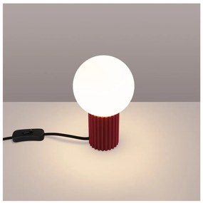 Бордо настолна лампа със стъклен абажур (височина 19 cm) Orbital – Sollux