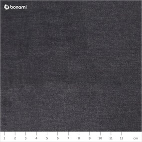 Тъмносив кадифен разтегателен ъглов диван с място за съхранение (ляв ъгъл L форма) Laurence – ELTAP