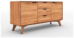 Нисък скрин от букова дървесина 134x63 cm Greg - The Beds