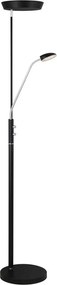 Halo Design 716067- димируема LED подова лампа VEGAS LED/20W/230V + LED/5W черна/хром
