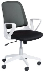 Работен стол Carmen 7033 - сиво - черен