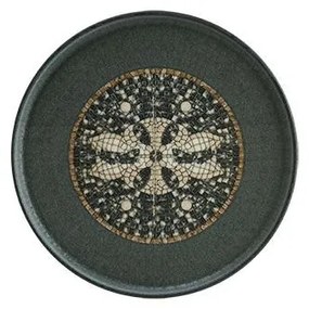 Bonna - Порцеланова чиния 22см-MESOPOTAMIA MOSAIC ANTHRACITE-(S-MT-MZPMAHYG22DZ)