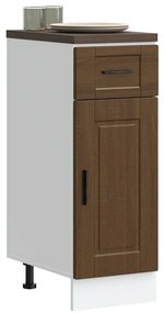 853944 vidaXL Кухненски шкаф Porto, кафяв дъб, инженерно дърво