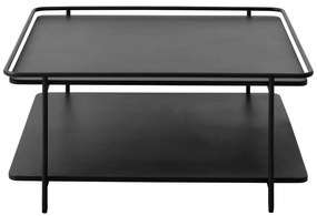 Черна метална масичка за кафе 75x75 cm Yuba – Unique Furniture