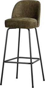 Кадифен бар стол в цвят каки (височина на седалката 79 cm) Vogue – WOOOD