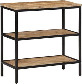 374072 vidaXL Конзолна маса, 70x35x70 см, грубо мангово дърво масив