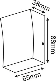 Аплика Градина LED Troy Square-височина: 9 См.