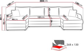 Ъглов диван Kris U