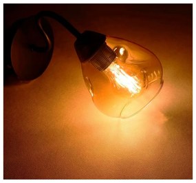 Черна/златна стенна лампа Unica - Candellux Lighting