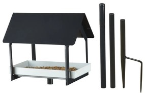 Антрацитна метална къщичка за птици с мирис, височина 126 см - Esschert Design