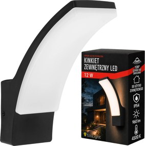 Fasado LED sieninis šviestuvas JNH032-G juodas