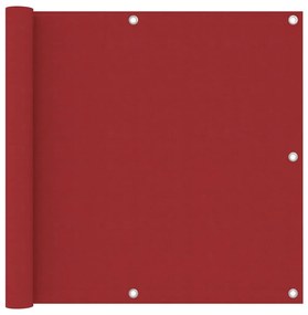 Sonata Балконски параван, червен, 90x300 см, оксфорд плат