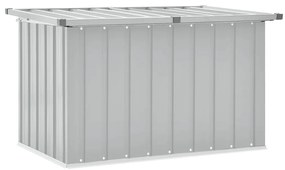 46258 vidaXL Градински сандък за съхранение, сив, 109x67x65 см