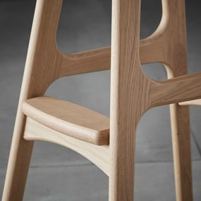 Въртящ се бар стол от естествена кожа 86 cm Buck - Hammel Furniture