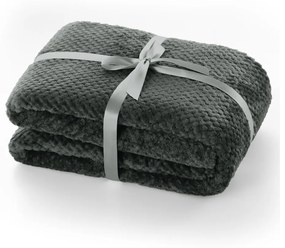 Тъмно сиво одеяло от микрофибър , 150 x 70 cm Henry - DecoKing