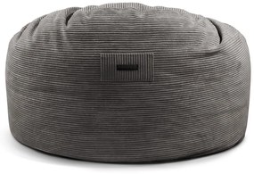 Тъмносив пуф от рипсено кадифе Om 135 – SLOWDOWN