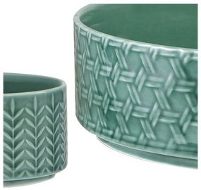 Порцеланови купи за сервиране в тюркоазен цвят в комплект от 2 бр. ø 30 см Heath Jade - Ladelle