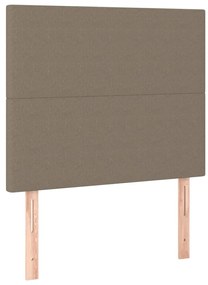3116038 vidaXL Горни табли за легло, 2 бр, таупе, 90x5x78/88 см, плат