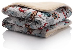 Детска многослойна мерино завивка Merino Clima Cars Collection