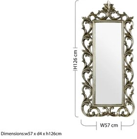 Стенно огледало 57x126 cm Champagne - Premier Housewares