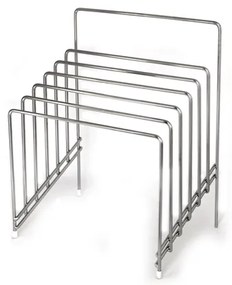 Иноксова стойка квадратна за дъски 29,5x21,5x37,5см (608359)