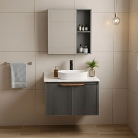 Комплект мебели за баня с плот Marti 60cm Grey