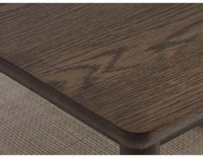 Кафява масичка за кафе с дъбов плот 60x120 cm Barrali – Unique Furniture