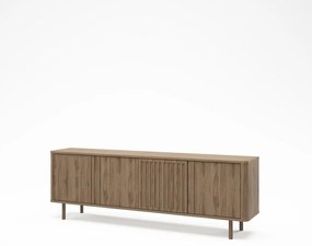 Маса за телевизор от дъбов декор в естествен цвят 180x60,5x35 cm Salma – Marckeric