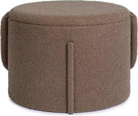 Кафяво-сива табуретка от прежда с примки от букле Anthea – Yes Everyday