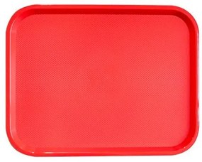 Horecano - Пластмасова табла за сервиране с неплъзгащо покритие червена 35,5x45,5x1см. JW-A1418P