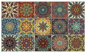 Комплект от 15 декоративни стикера за стена La Plata - Ambiance