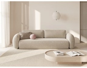 Бежов шенилов сгъваем/с място за съхранение диван 262 cm Tonale – Cosmopolitan Design