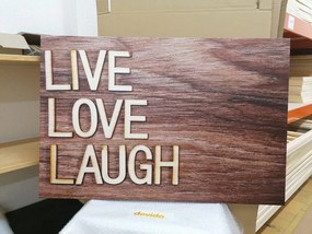 Картина на платно – Със слова - Live Love Laugh