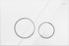 Mexen Fenix Air 05 пневматичен бутон за промиване, бял гланцов - 6A0500