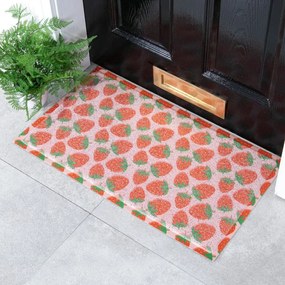 Изтривалка от PVC 40x70 cm Pink Strawberry – Artsy Doormats