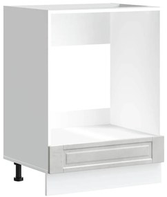 854001 vidaXL Шкаф за фурна, Porto, бетонно сив, инженерно дърво